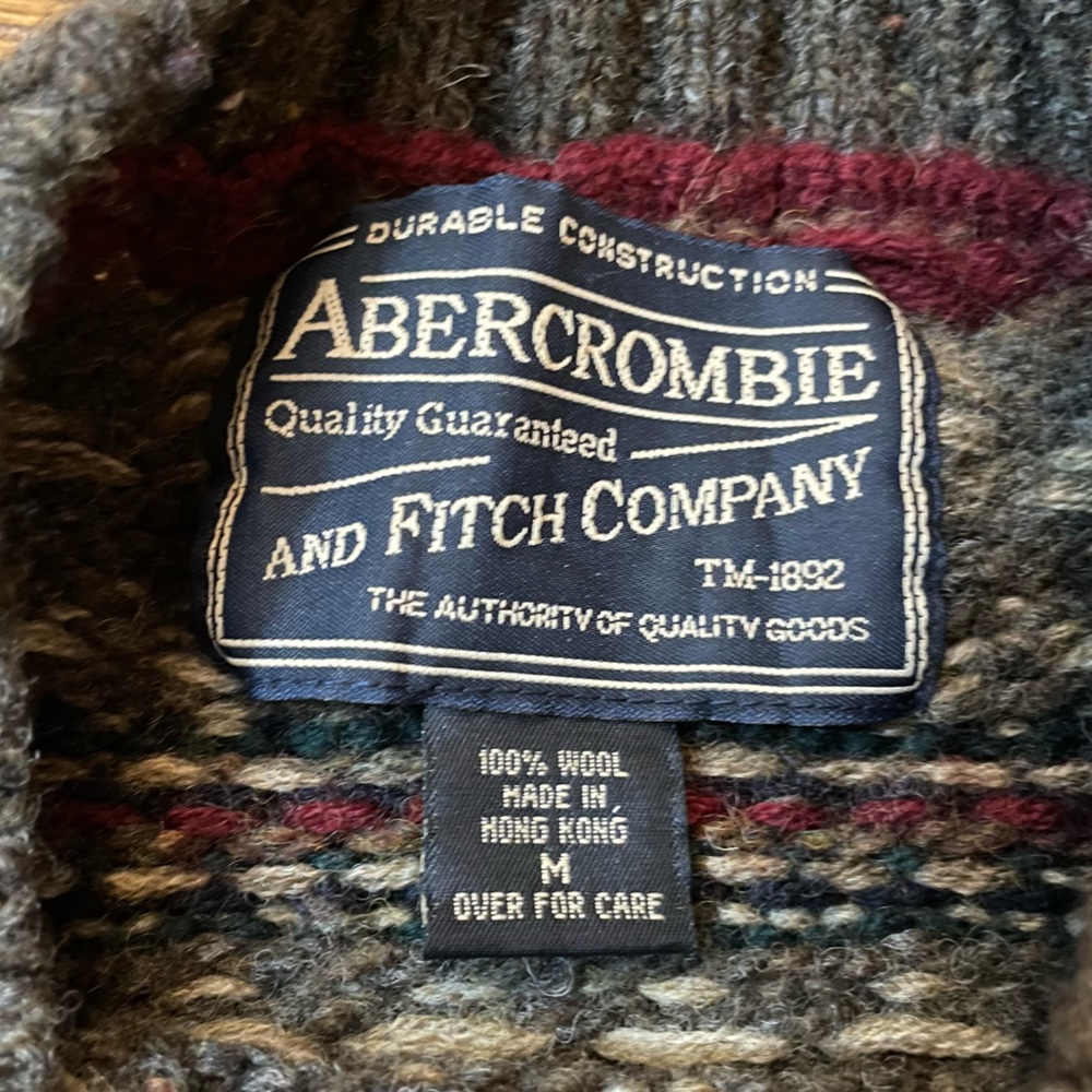 Vintage 100% Wool Abercrombie Sweater - Picture 4 of 10